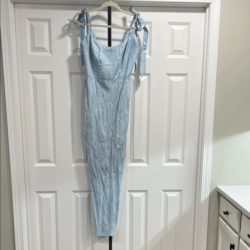 Park & Fifth Light Blue Strapless Dress